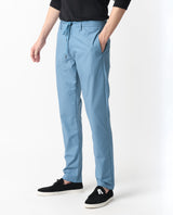 Men's Blue Casual Regular Fit Solid Trouser