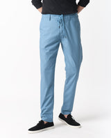 Men's Blue Casual Regular Fit Solid Trouser