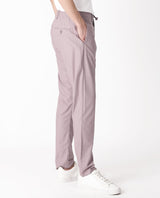 Men's Purple Casual Regular Fit Solid Trouser