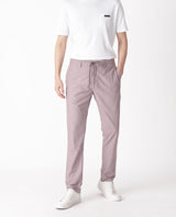 Men's Purple Casual Regular Fit Solid Trouser