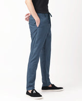 Men's Blue Casual Regular Fit Solid Trouser