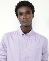Men's Purple Formal Regular Fit Solid Full Sleeves Shirt