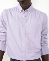 Men's Purple Formal Regular Fit Solid Full Sleeves Shirt