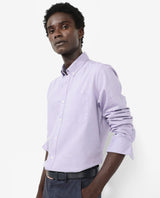Men's Purple Formal Regular Fit Solid Full Sleeves Shirt