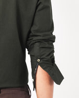 Men's Green Formal Regular Fit Solid Full Sleeves Shirt
