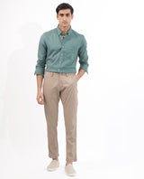 Men's Blue Formal Regular Fit Solid Full Sleeves Shirt