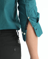 Men's Blue Formal Regular Fit Solid Full Sleeves Shirt