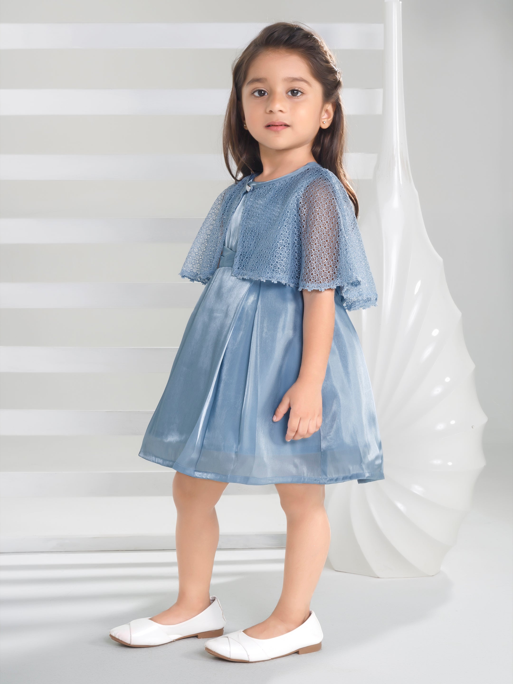 Girls Blue Party Wear Dress