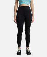 Women's Black Cotton Stretch Legging