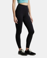 Women's Black Cotton Stretch Legging