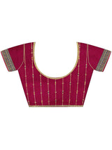 Women's Navy Blue Festive Saree