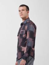 Men's Black Casual Printed Full Sleeves Shirt