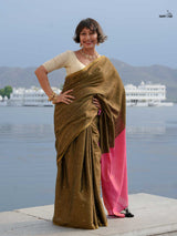 Women's Multicolor Acrylic Cotton Saree
