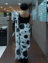 Women's Black Viscose Saree