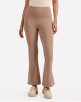 Women's Brown Solid Sports High Rise Trouser