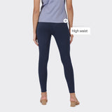 Women's Blue Solid Sports High Rise Pant