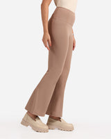 Women's Brown Solid Sports High Rise Trouser