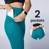 Women's Green Sports Bootcut Pant