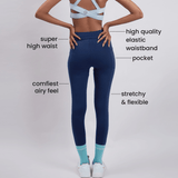 Women's Navy Blue Sports All Day Legging