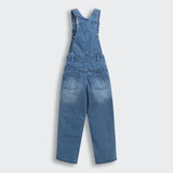 Girls Blue Casual Sleeveless Dungaree