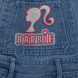 Girls Blue Casual Sleeveless Dungaree