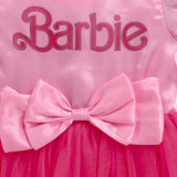 Girls Pink Party Half Sleeves Above Knee Dresses