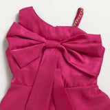 Girls Red Party Sleeveless Above Knee Dresses