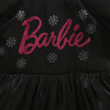 Girls Black Party Half Sleeves Above Knee Dresses