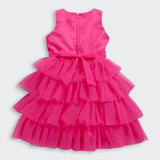 Girls Pink Party Sleeveless Dress