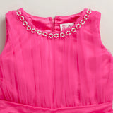Girls Pink Party Sleeveless Dress