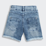 Girls Blue Outdoor Above Knee Shorts