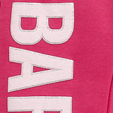 Girls Pink Casual Stretchable Regular Fit Joggers