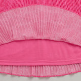 Girls Pink Party Sleeveless Above Knee Dresses