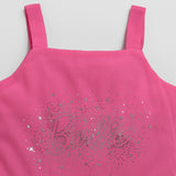Girls Pink Party Sleeveless Above Knee Dresses