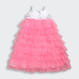 Girls Neon Pink Party Bodycon Square Neck Dress