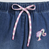 Girls Blue Non-Stretchable Regular Fit Pant