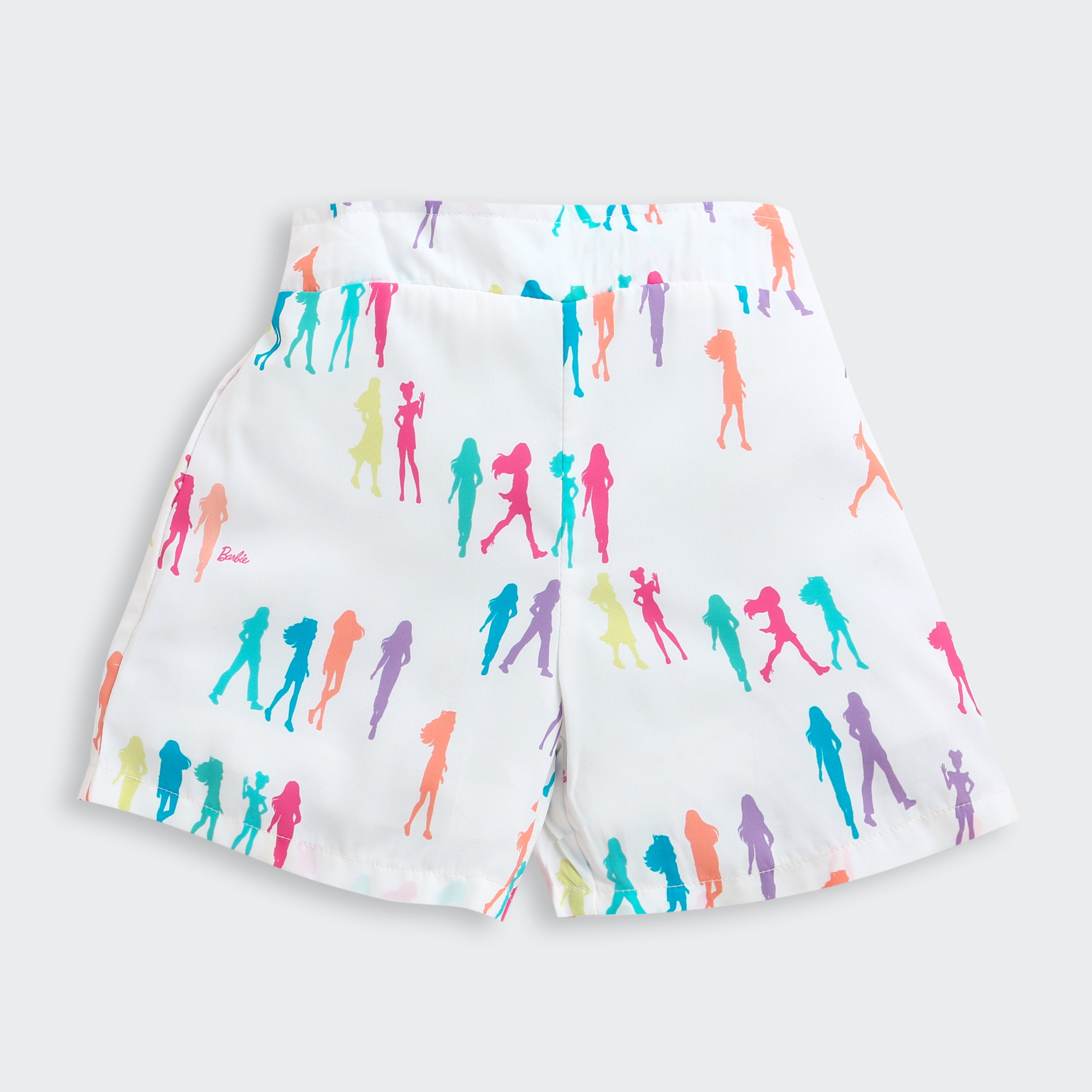 Girls White Casual Sleeveless Clothing Sets