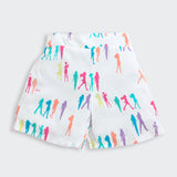 Girls White Casual Sleeveless Clothing Sets