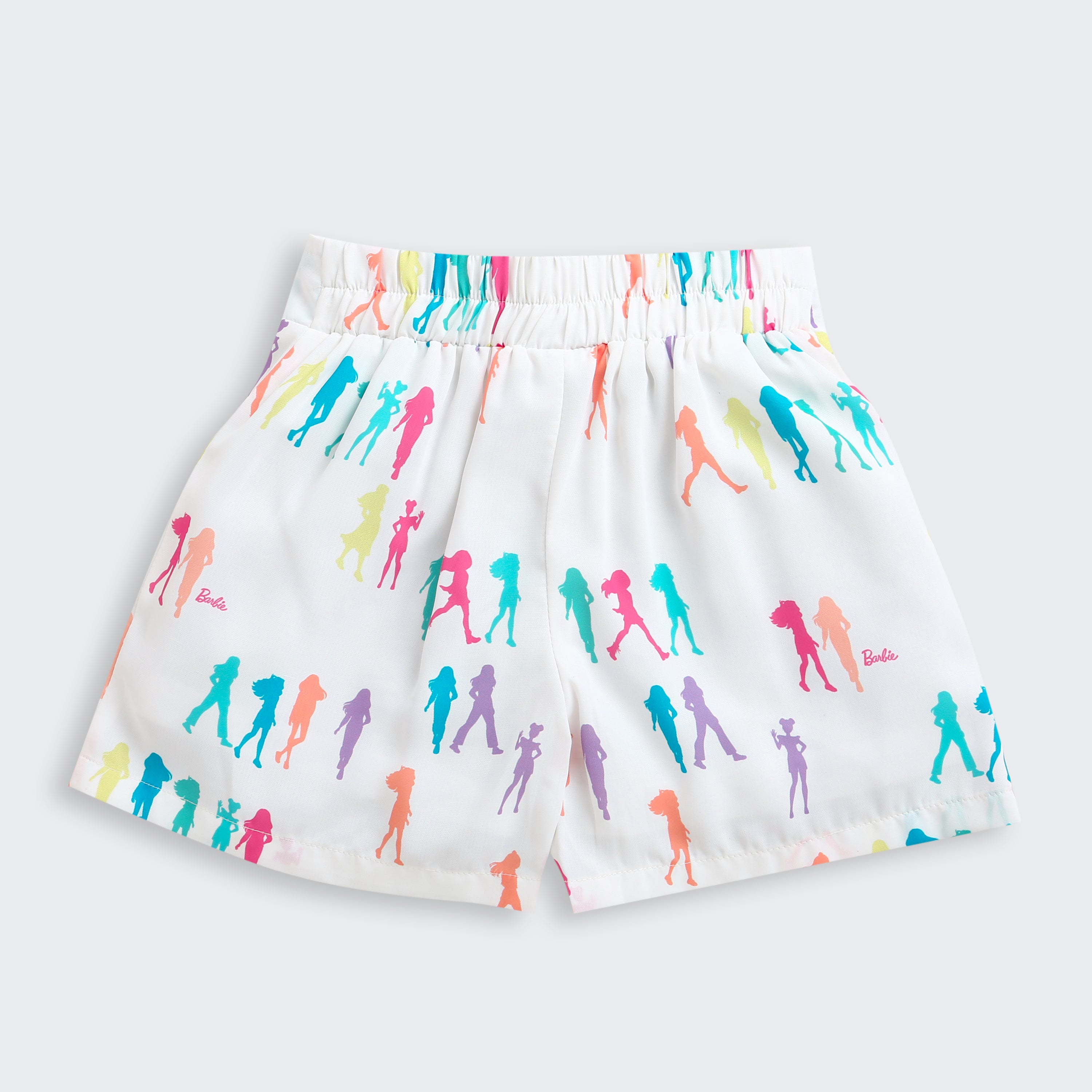 Girls White Casual Sleeveless Clothing Sets