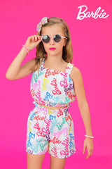 Girls Pink Casual Regular Printed Top and Shorts Set