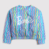 Girls Blue Casual Full Sleeves Top and Pant Set