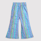 Girls Blue Casual Full Sleeves Top and Pant Set