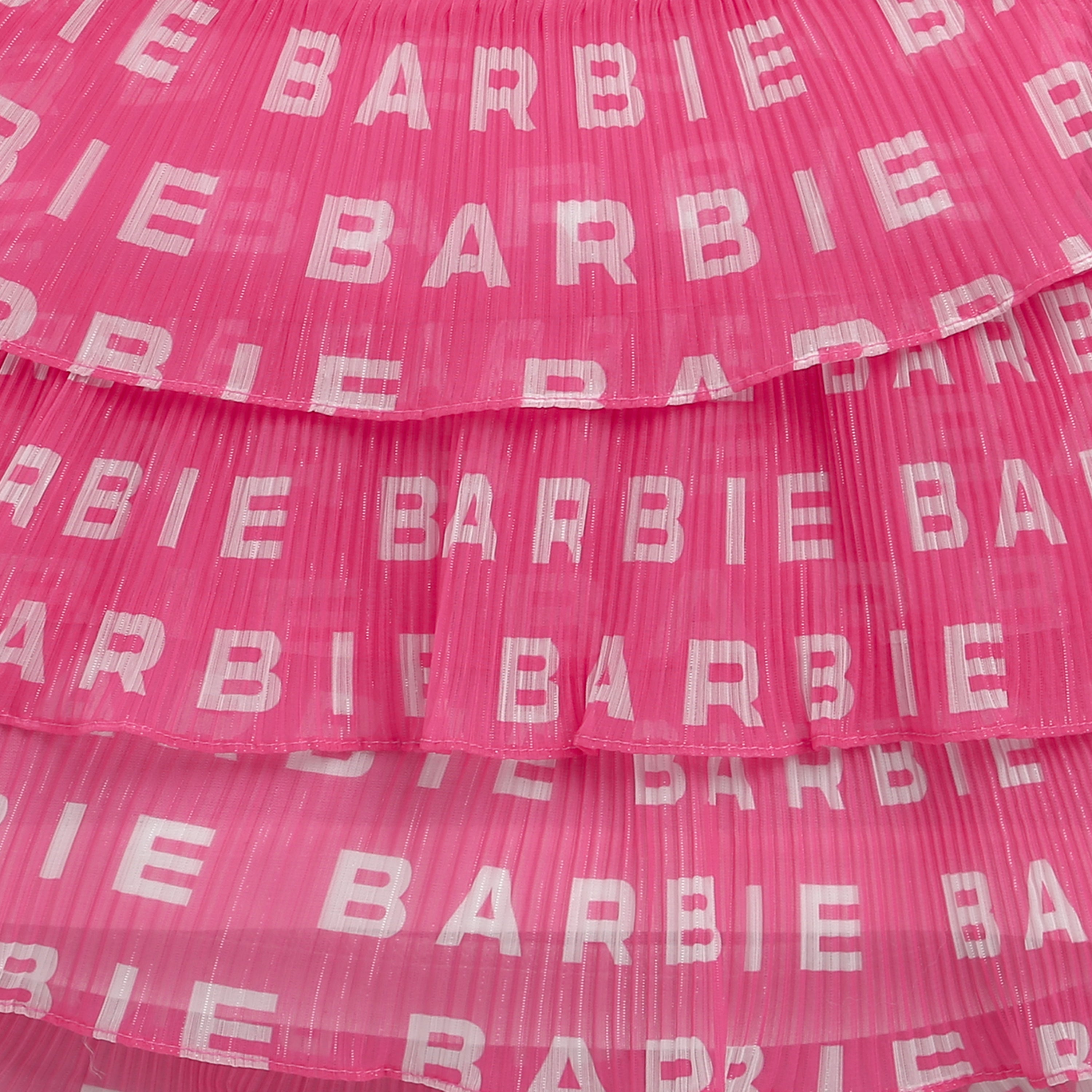 Girls Pink Party Round Neck Top