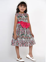 Girls Multicolor Floral Party Dress