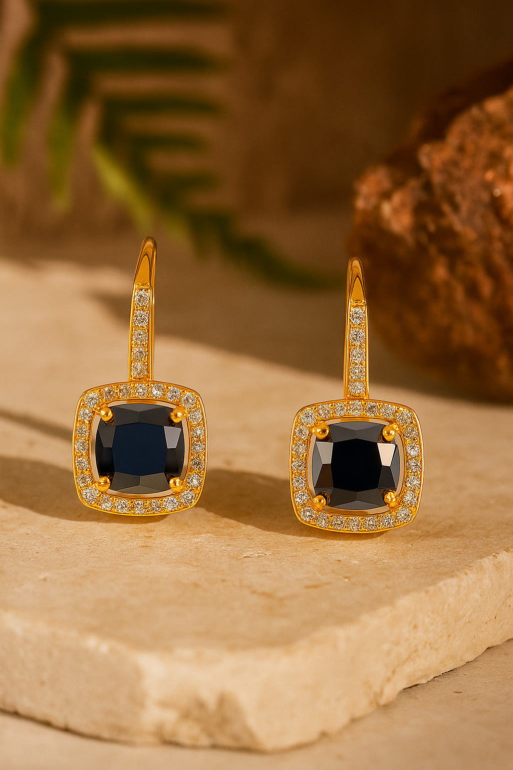 Women's Black Casual Earrings