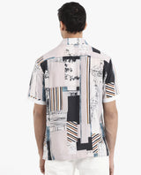 Men's Multicolor Casual Regular Fit Printed Half Sleeves Shirt