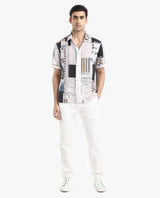 Men's Multicolor Casual Regular Fit Printed Half Sleeves Shirt
