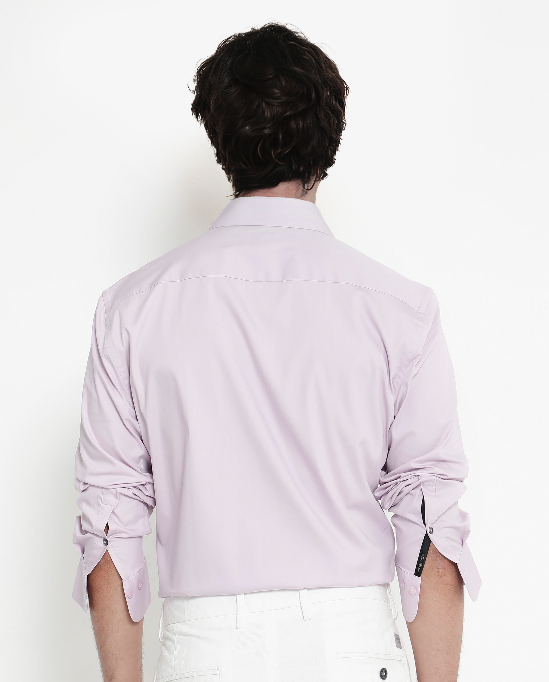 Men's Pink Formal Regular Fit Solid Full Sleeves Shirt