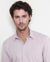 Men's Pink Formal Regular Fit Solid Full Sleeves Shirt