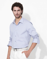 Men's Purple Formal Regular Fit Solid Full Sleeves Shirt